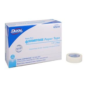 Tape Surgical Hermitage Paper .5"x10yd Adhesive White 24/Bx, 12 BX/CA