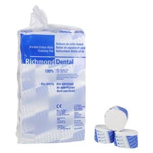 Braided Cotton Roll 1.5 in Non Sterile 2500/Pk