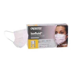 Isofluid SecureFit Earloop Face Mask ASTM Level 1 Anti-Fog Pink 50/Bx