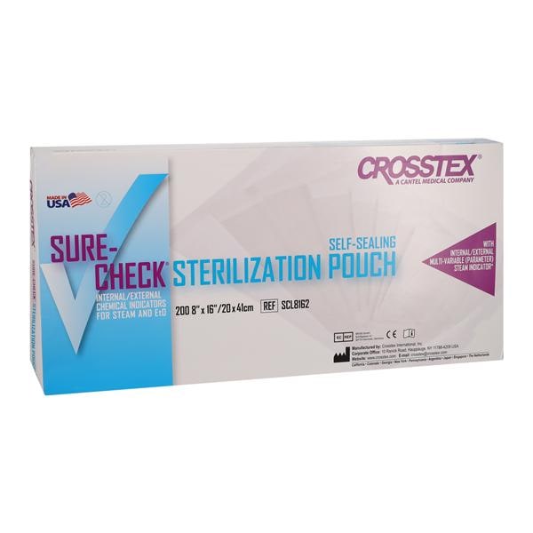 Sure-Check Sterilization Pouch Self Seal 8 in x 16 in 200/Bx