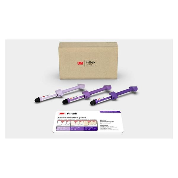 3M Filtek Easy Match Universal Composite Astd - Bright, Warm, Nat 4 Gm Syr Kt