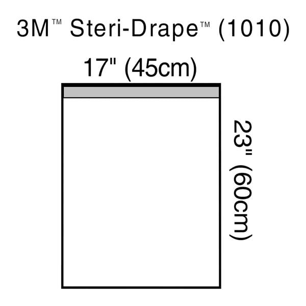 Champ Utilitaire Sans fenêtre 23 po x 17 po Grand Transparent Stérile 10/boîte, 4 BX/CA