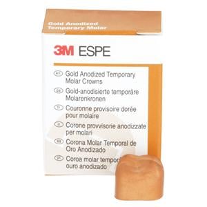 3M™ Unitek™ Gold Anodized Crowns Size 5 1st URM Replacement Crowns 5/Bx