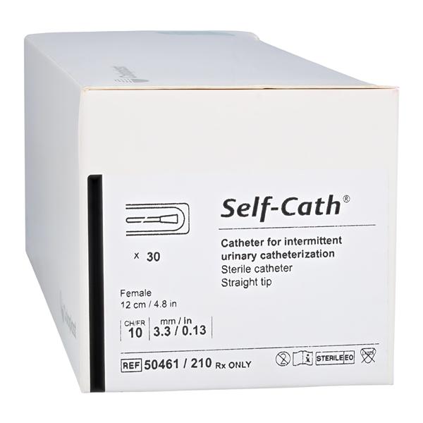 Catheter Intermittent Mentor 10Fr Straight Tip Self-Cath 30/Bx