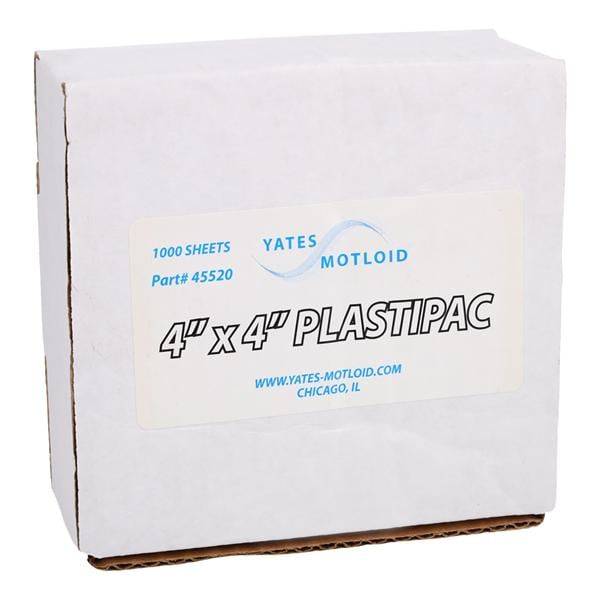 Separating Film Plastic Sheets 4" x 4" 1000/Pk