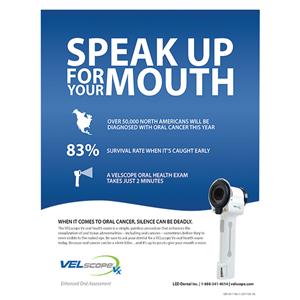 VELscope Vx Speak Up For Your Mouth Poster Ea