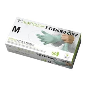 Aloetouch Exam Gloves Medium Green Non-Sterile