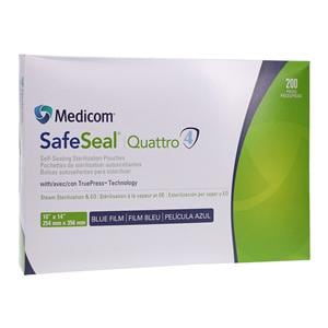 Medicom SafeSeal Quattro Pochette Stérilisation 10 po x 14 po 200/boîte