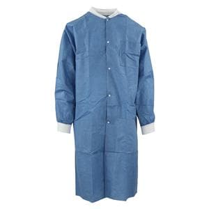 SafeWear High Perform Lab Coat Large Blue 12/Bg