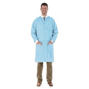 SafeWear High Perform Coat SMS Fabric Large Soft Blue 12/Bg