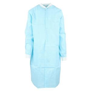 SafeWear High Perform Coat SMS Fabric Large Soft Blue 12/Bg