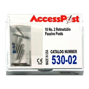 AccessPost Pivots Acier inoxydable Recharge Taille 2 2 1,35 mm Bleu 10/boîte