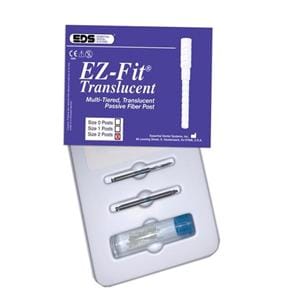 EZ-Fit Translucent Passive Fiber Posts Complete Kit 2 Kt