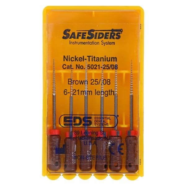 Alés SafeSider NiTi 08 21 mm 6/Paquet