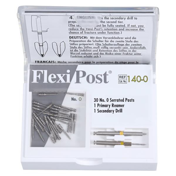 Flexi-Post Posts Stainless Steel Size 0 Yellow Parallel Sided Pk