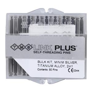 TMS Link Plus Pins Titanium Double Kit Minim L-842 Silver 0.021 in 50/Pk