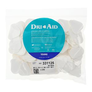 Dri-Aids Cotton Roll Substitute White Small 250/Bx