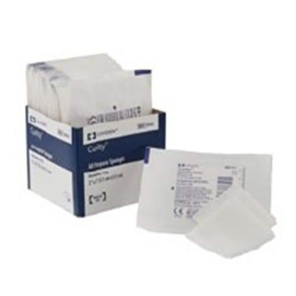 Rayon/Polyester Blend All Purpose Sponge 2x2" 4 Ply Sterile Non-Woven LF 0, 60 EA/CA