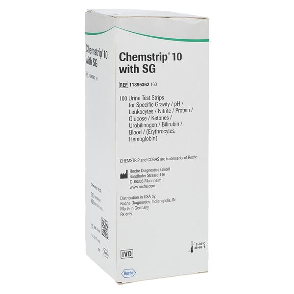 Bande de test Test d urine 10 SGpour 101/Criterion II Exemption CLIA 100/bout.