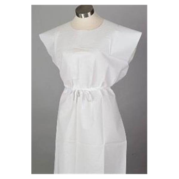 Patient Gown 30 in x 42 in White 50/Ca