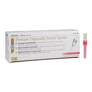 HSI Premium Aiguille Embase en plastique Cal. 25 Court Rouge 100/boîte