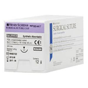 Suture 5-0 Polyglycolic Acid C-3 Polysyn Undyed 18" Braid 12/Bx