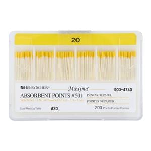 Maxima Absorbent Points Size 20 #501 200/Bx