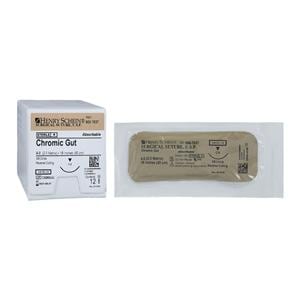 Suture 4-0 Chromic Gut C-6 Undyed Beige 18" Monofilament 12/Bx