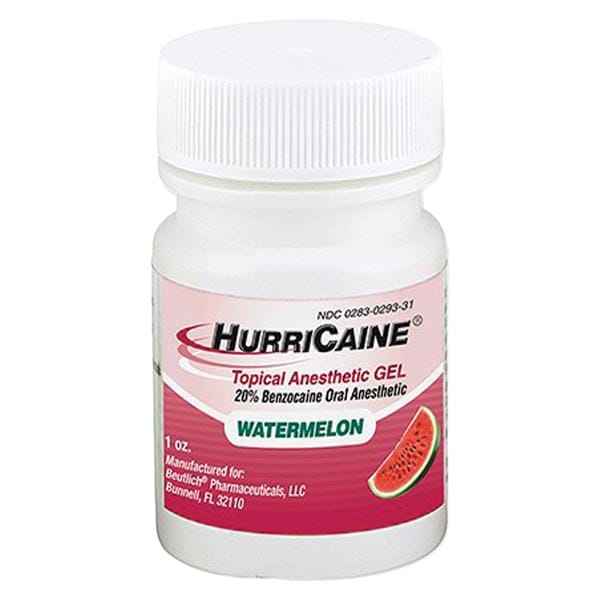 HurriCaine Anesthésique topique Gel Melon d eau 1 oz/pot