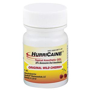 HurriCaine Anesthésique topique Liquide Cerise sauvage Pot 1 oz/pot