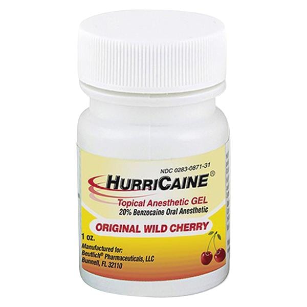 HurriCaine Anesthésique topique Liquide Cerise sauvage Pot 1 oz/pot