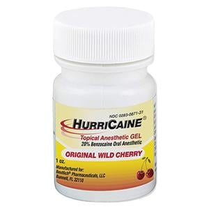 HurriCaine Anesthésique topique Gel Cerise 1 oz/pot