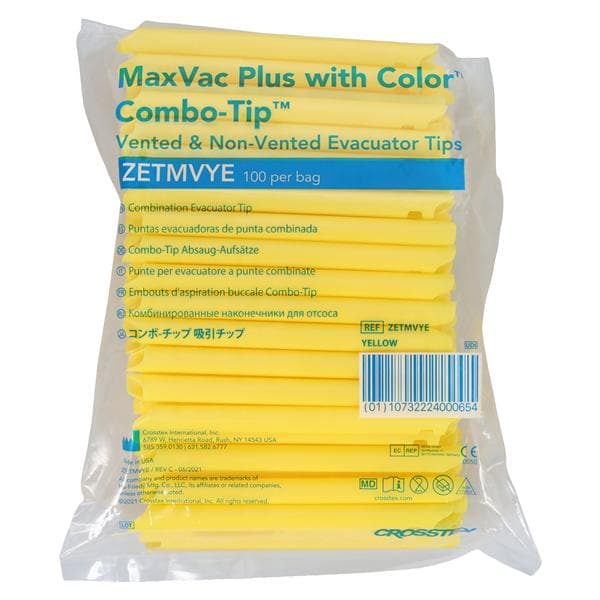 MaxVac Plus HVE Tips 100/Bg