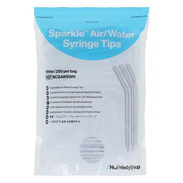 Sparkle Embout Air/eau Blanc Jetable 250/sac