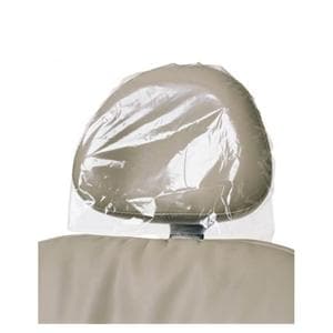 Headrest Cover 14 in x 9.5 in Plastic Clear Disposable 250/Bx