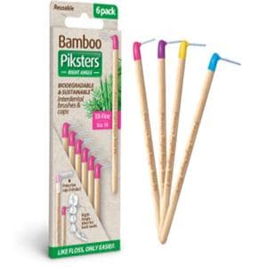 Piksters Interdental Brush Bamboo Size 3 Yellow 10Pk/Bx