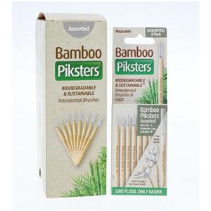 Piksters Interdental Brush Bamboo Size Assorted 10Pk/Bx