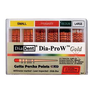 Dia-Pro W Gold Gutta Percha Small Bx