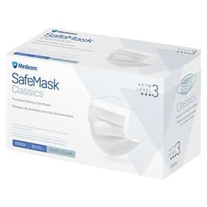 Safemask Classic Face Mask ASTM Level 3 White 50/Bx