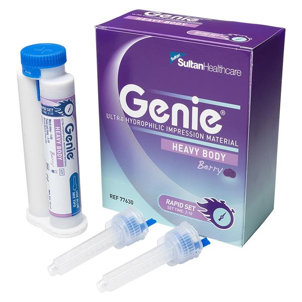 Genie Impression Material Rapid Set 50 mL Heavy Body Berry Cartridge Package Pk