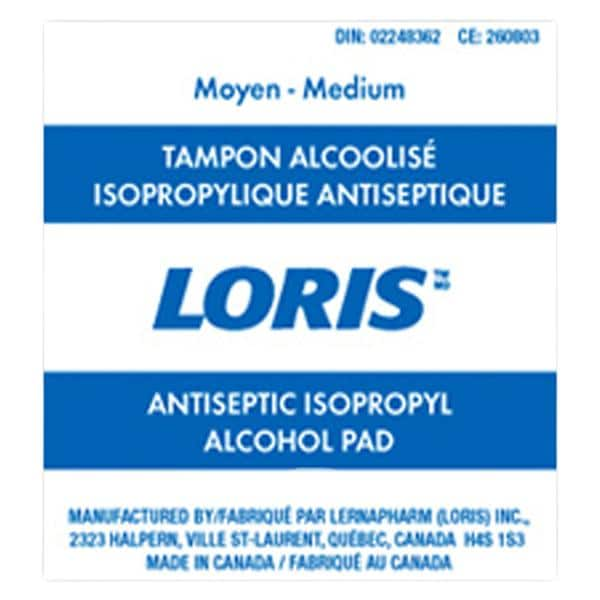 Loris Tampon de préparation Alcool Alcool isopropylique à 70 % 200/boîte