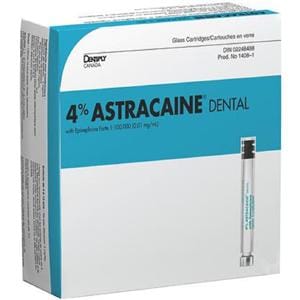 Astracaine Articaïne HCl 4% Épinéphrine 1:100 000 100/boîte