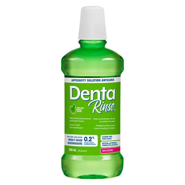 Denta Rince-bouche Menthe fraîche 500 mL Bouteille Xylitol Ch.