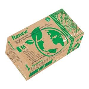 Renew Nitrile Exam Gloves Large Green Apple Non-Sterile