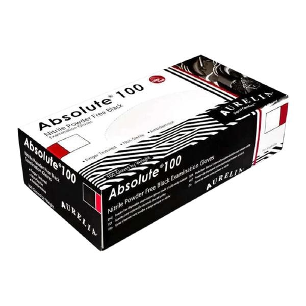 Absolute Black Nitrile Exam Gloves X-Large Black Non-Sterile