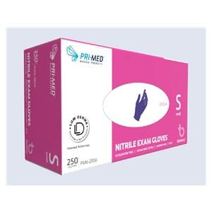 Blueberry Nitrile Exam Gloves Small Non-Sterile