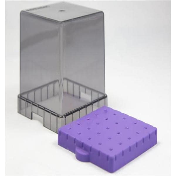 BurButler Bur Holder 25 Hole Purple tall lid Ea