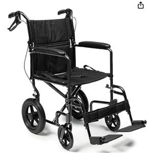 Transport Wheelchair 300lbs Capacity