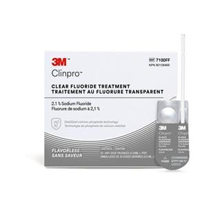 3M Clinpro Clear Fluoride Treatment UD 2.1% Sodium Fluoride 0.5 mL Flvrls 50/Pk