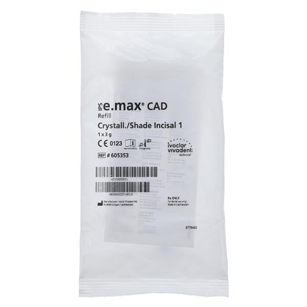 IPS e.max CAD Teinte Crystall I1 Recharge de seringue 3 g 3 g/ch.